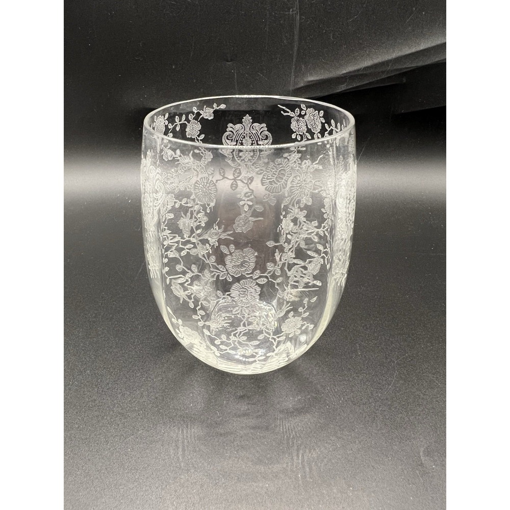 Cambridge Rose Point Clear Flat Bottom 13oz Tumbler